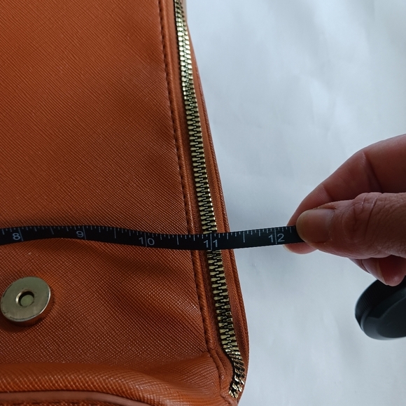 Womens Backpack Handbag Pockets Faux Leather Brown  Large - Picture 6 of 9